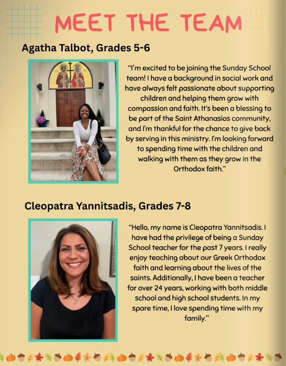 Sunday School teaching team: Grades 5–8
